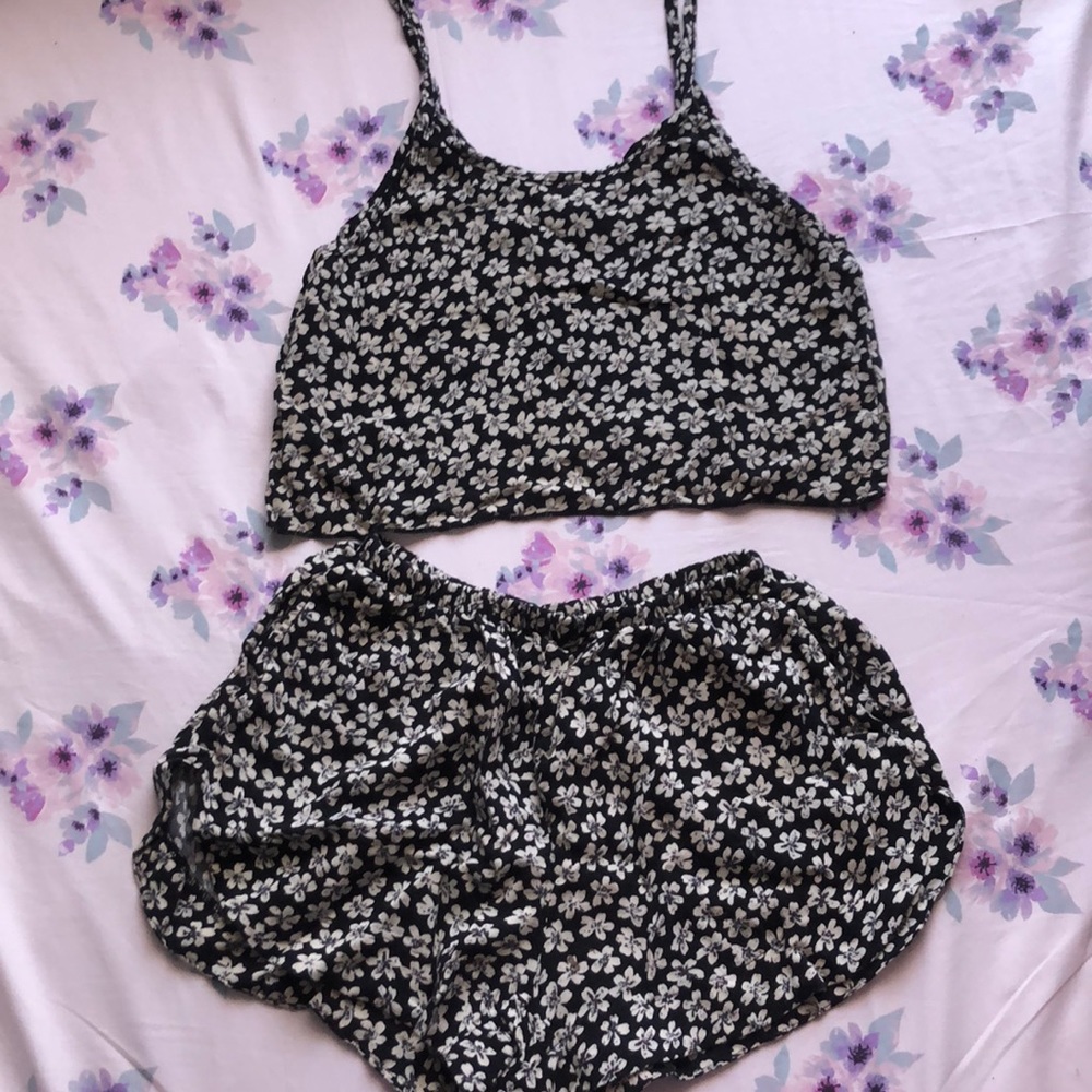 Crop top and shorts. Good condition